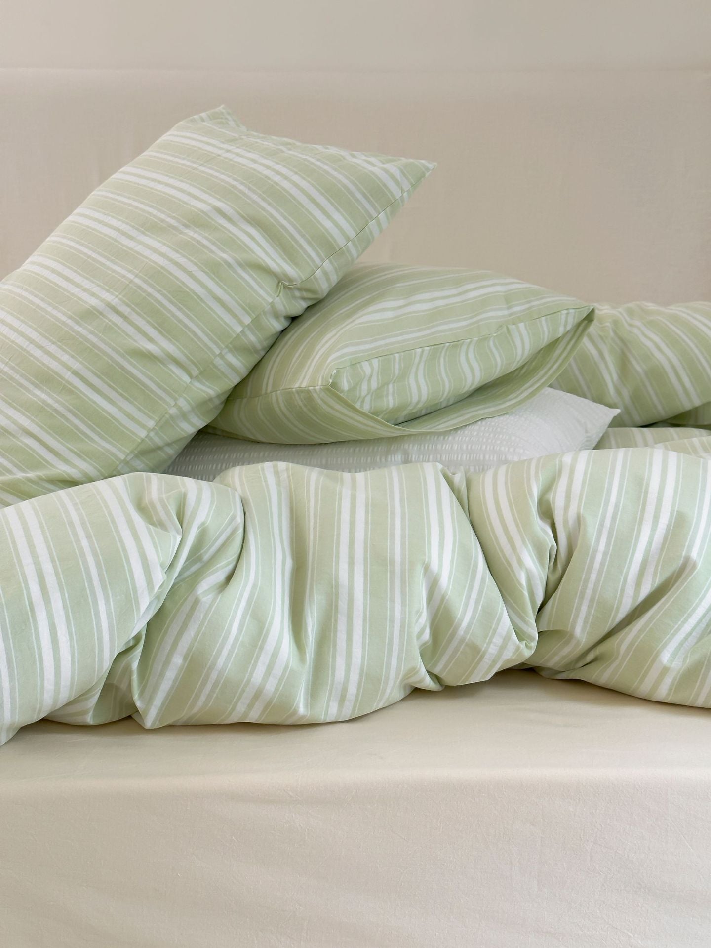 Refreshing Stripe Bedding Set / Yellow